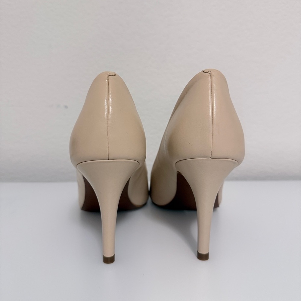 Cole Haan Harlow Cream Peep-Toe Heels Size 10 - Picture 3 of 8